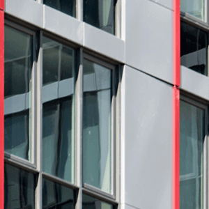 close up of Continuum White Plains building